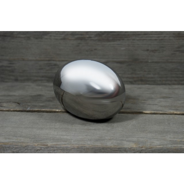 Jajko ceramiczne srebrne 10 cm