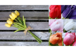Bukiet kwiatów - Tulipany kpl. 7 szt - 32 cm