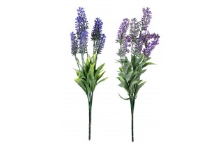 Gałązka sztuczna- lawenda, wys. 35 cm. Dostepna w trzech kolorach: niebieskim, białym i fioletowym.