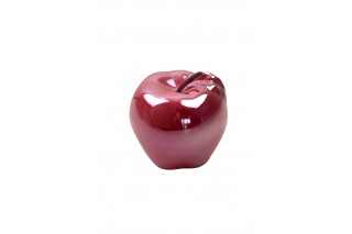 Dekoracja jabłko. Wymiary: 8.8/8.8 cm. Kolor czerwony.