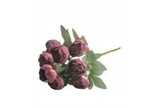 Bukiet  10 kwiatów, wys. 45 cm, śr. główki- 6 cm; kolory: rudy, bordowy, łososiowy, blady róż, jasny z odcieniem fioletu .