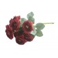 Bukiet  10 kwiatów, wys. 43 cm, śr. główki- 7,5 cm; kolory:  bordowy, łososiowy, pastelowy różowy, waniliowy, jasny z odcieniem fioletu, łososiowy różowy.
