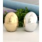 Jajko ceramiczne 8/6 cm, kolor srebrny i złoty.